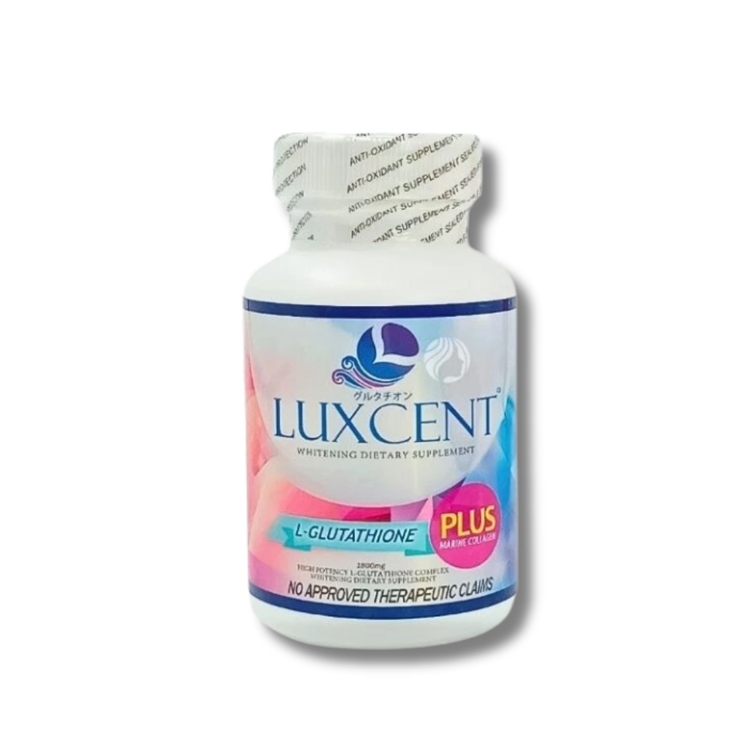 Luxcent, Glutathione Whitening Supplement 1800mg-60 Capsules Luxcent, Glutathione Whitening Supplement 1800mg-60 Capsules